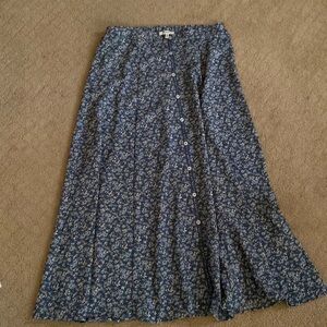 Max Studio Women’s Rayon midi smocked Waist Tiered Skirt